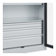 C+P Armoire à charges lourdes Acurado Pro 1950 x 1000 x 500 mm 7035/7016
