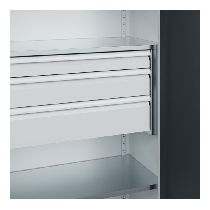 C+P Armoire à charges lourdes Acurado Pro 1950 x 1000 x 500 mm 7035/7016