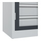 C+P Armoire à charges lourdes Acurado Pro 1950 x 1000 x 500 mm 7035/7016