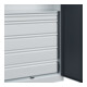 C+P Armoire à charges lourdes Acurado Pro 1950 x 1000 x 500 mm 7035/7016