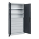 C+P Armoire à charges lourdes Acurado Pro 1950 x 1000 x 500 mm 7035/7016