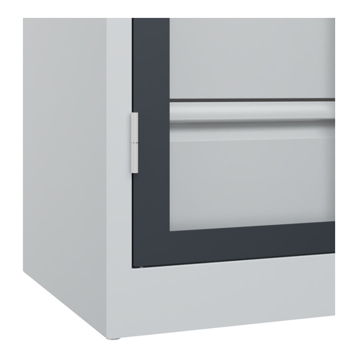 C+P Armoire à charges lourdes Acurado Pro 1950 x 1000 x 500 mm 7035/7016