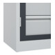C+P Armoire à charges lourdes Acurado Pro 1950 x 1000 x 500 mm 7035/7016
