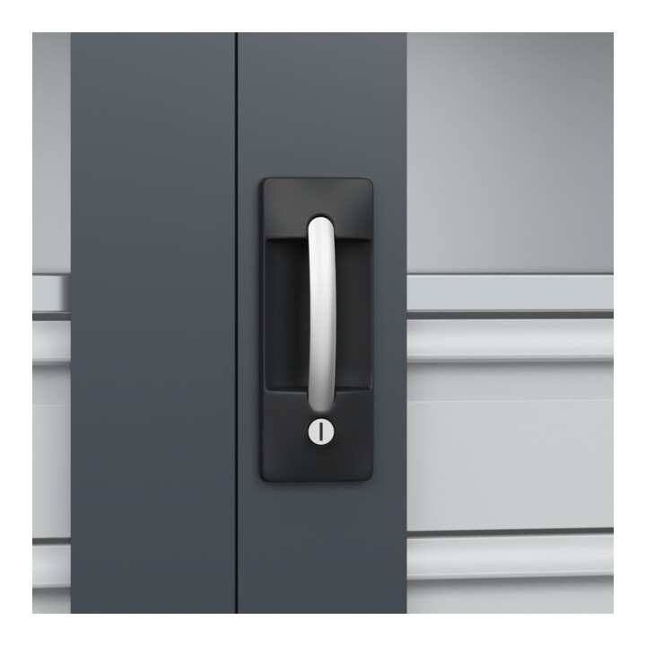 C+P Armoire à charges lourdes Acurado Pro 1950 x 1000 x 500 mm 7035/7016