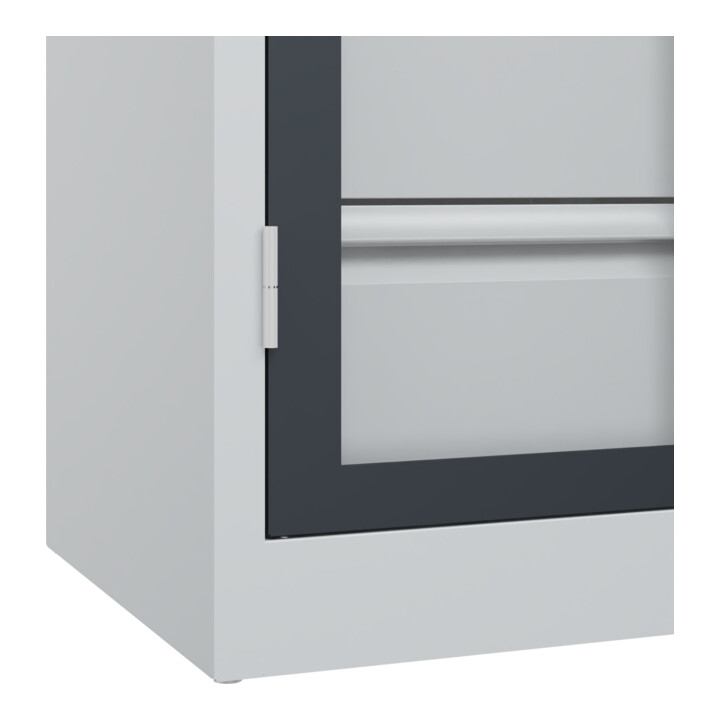 C+P Armoire à charges lourdes Acurado Pro 1950 x 1000 x 500 mm 7035/7016