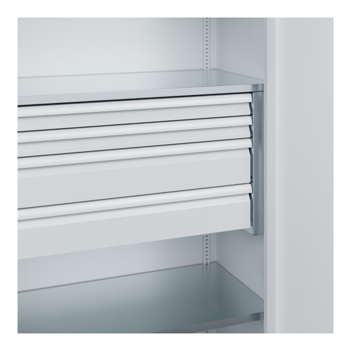 C+P Armoire à charges lourdes Acurado Pro 1950 x 1000 x 500 mm 7035/7035