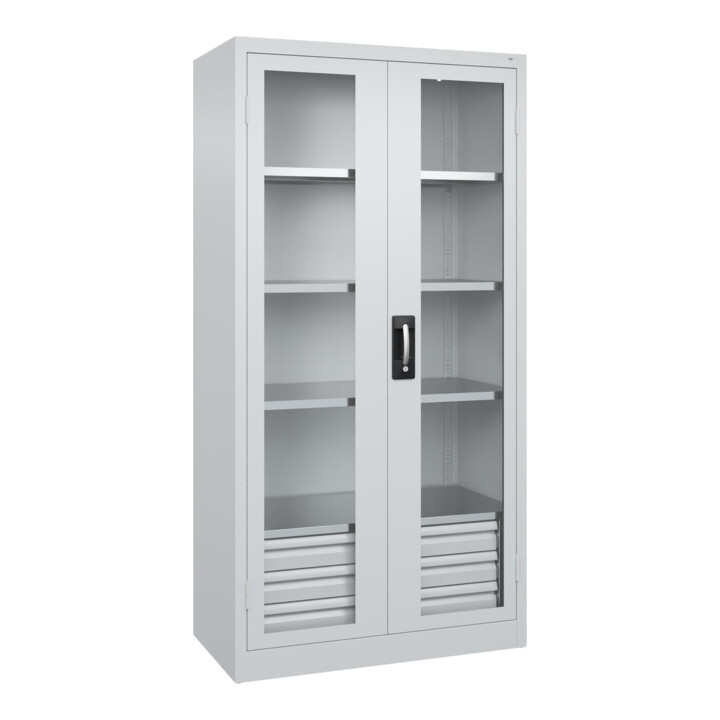 C+P Armoire à charges lourdes Acurado Pro 1950 x 1000 x 500 mm 7035/7035