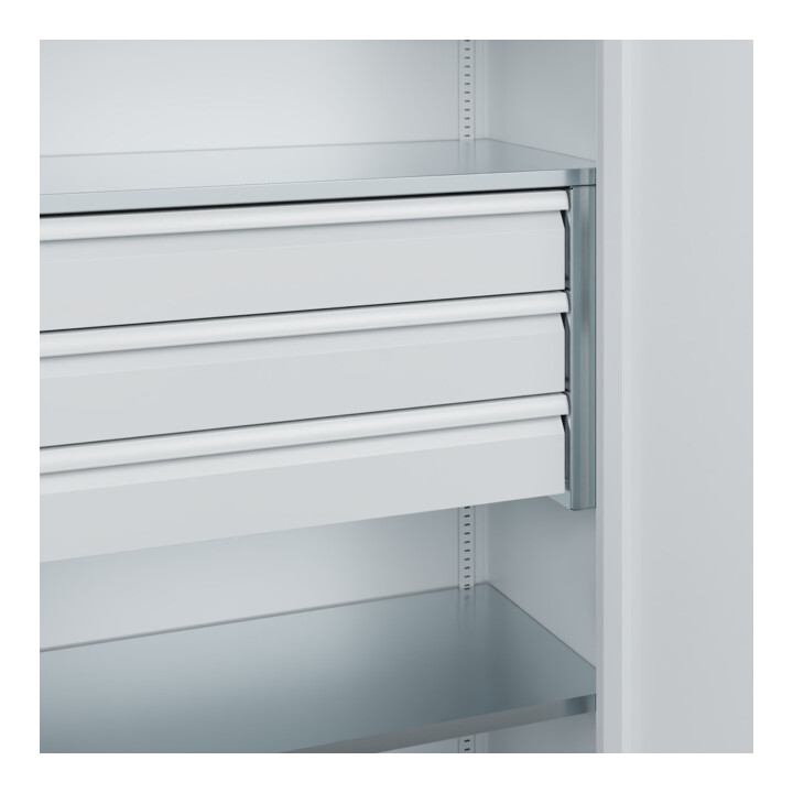 C+P Armoire à charges lourdes Acurado Pro 1950 x 1000 x 500 mm 7035/7035