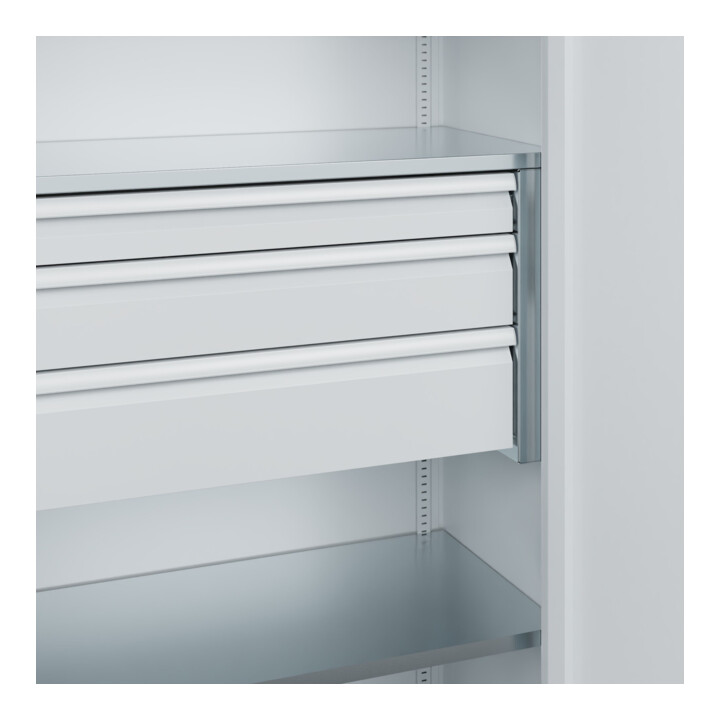 C+P Armoire à charges lourdes Acurado Pro 1950 x 1000 x 500 mm 7035/7035