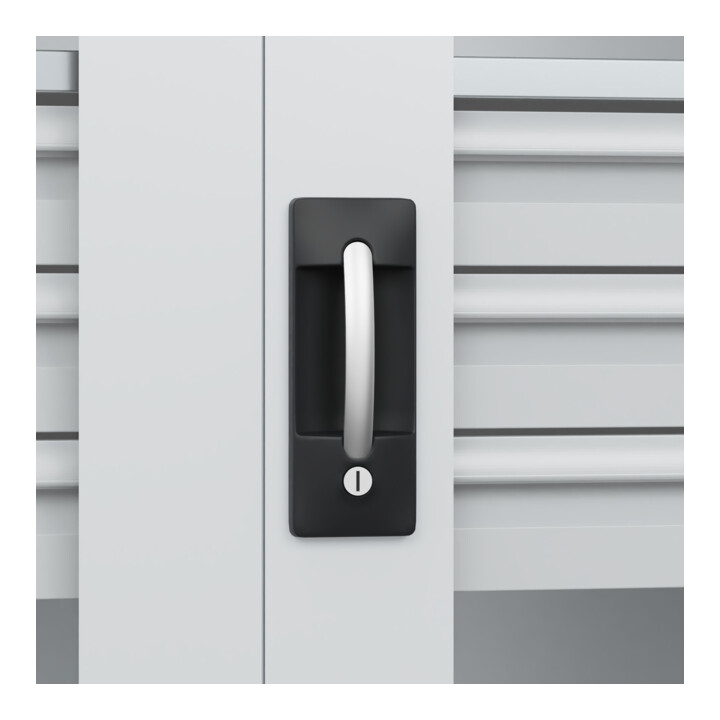 C+P Armoire à charges lourdes Acurado Pro 1950 x 1000 x 500 mm 7035/7035