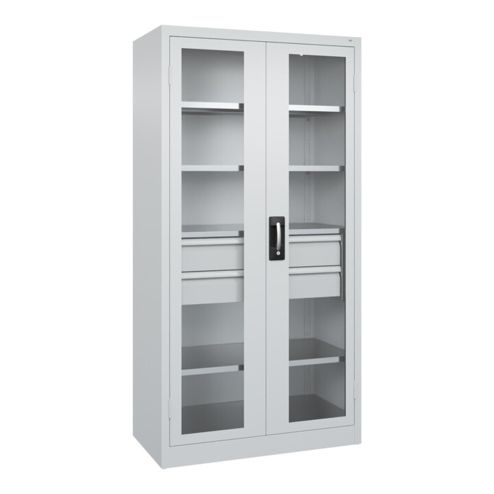 C+P Armoire à charges lourdes Acurado Pro 1950 x 1000 x 500 mm 7035/7035