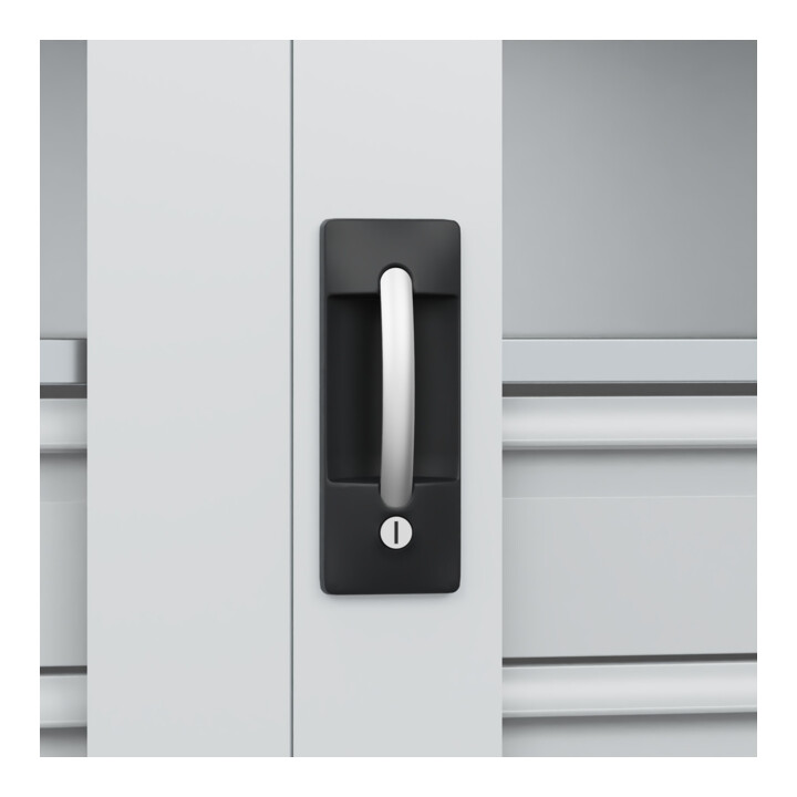 C+P Armoire à charges lourdes Acurado Pro 1950 x 1000 x 500 mm 7035/7035