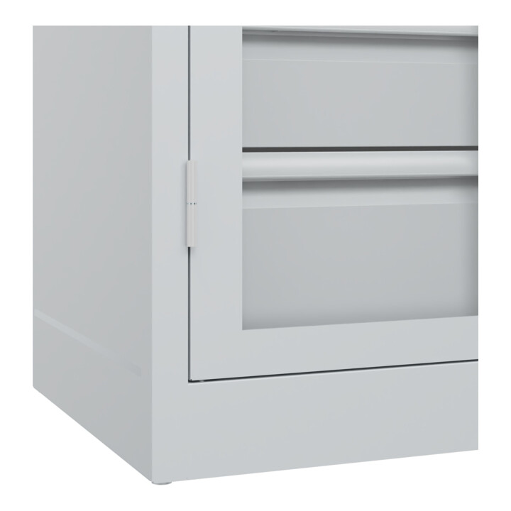 C+P Armoire à charges lourdes Acurado Pro 1950 x 1000 x 500 mm 7035/7035