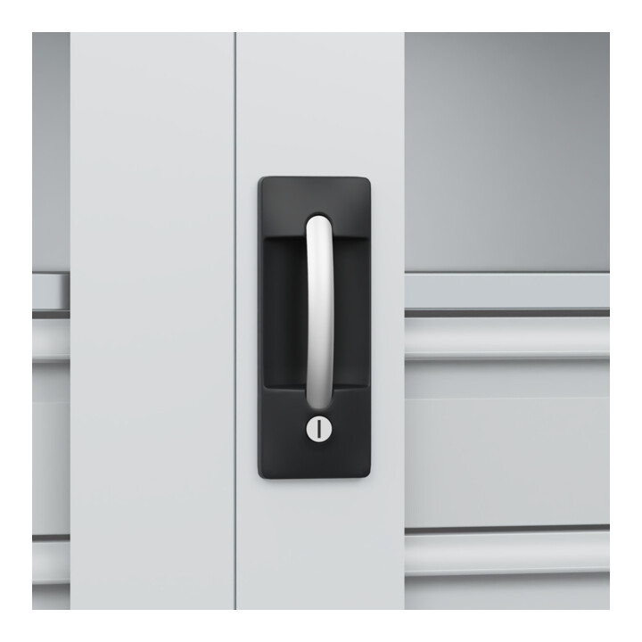 C+P Armoire à charges lourdes Acurado Pro 1950 x 1000 x 500 mm 7035/7035
