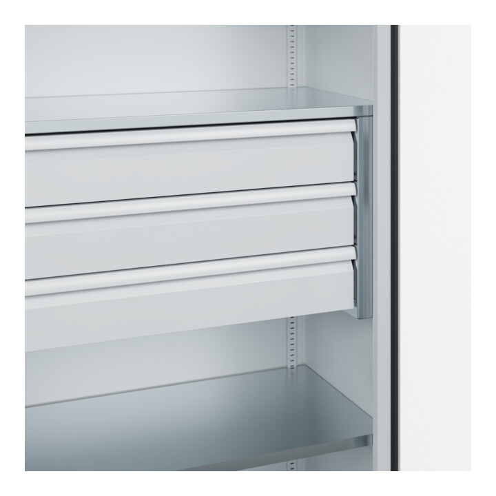C+P Armoire à charges lourdes Acurado Pro 1950 x 1000 x 500 mm 7035/7035