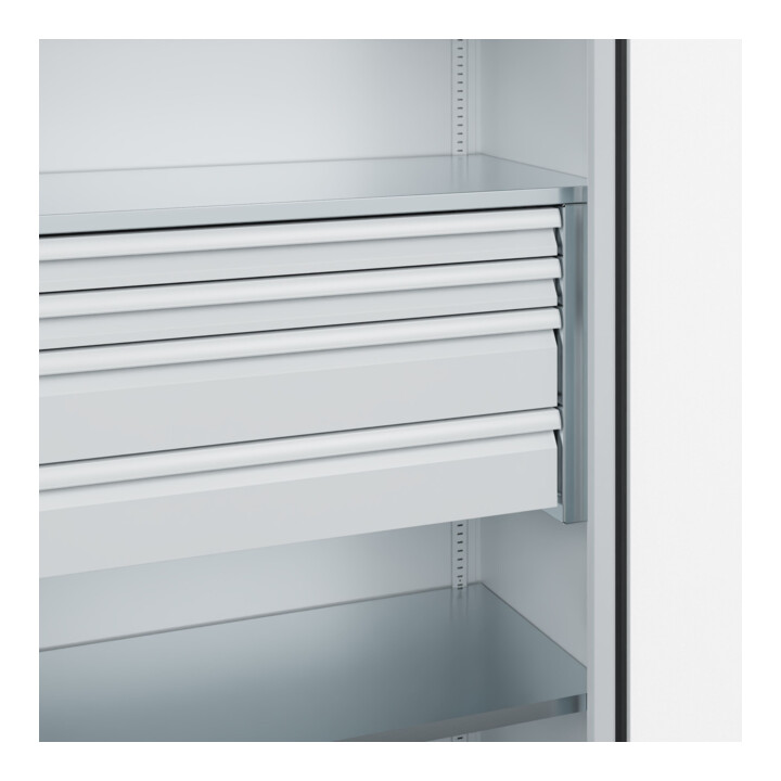 C+P Armoire à charges lourdes Acurado Pro 1950 x 1000 x 500 mm 7035/7035