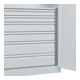 C+P Armoire à charges lourdes Acurado Pro 1950 x 1000 x 500 mm 7035/7035