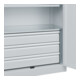 C+P Armoire à charges lourdes Acurado Pro 1950 x 1000 x 500 mm 7035/7035