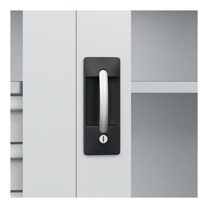 C+P Armoire à charges lourdes Acurado Pro 1950 x 1000 x 500 mm 7035/7035
