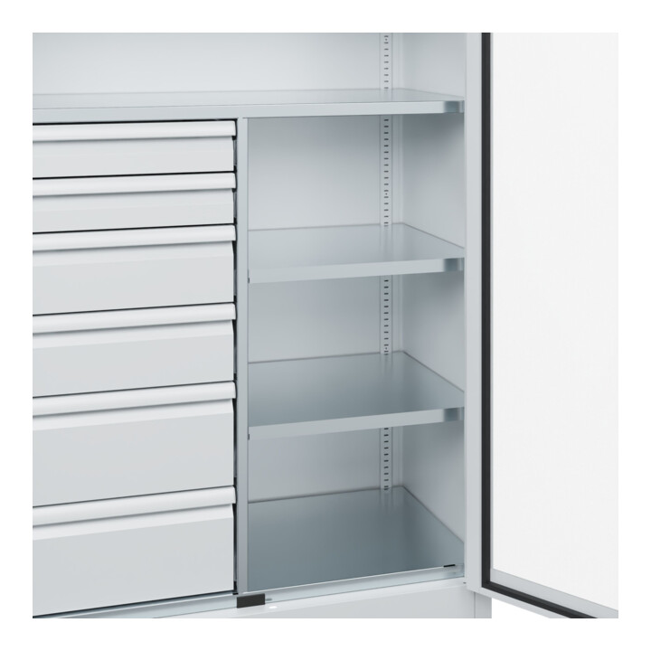 C+P Armoire à charges lourdes Acurado Pro 1950 x 1000 x 500 mm 7035/7035