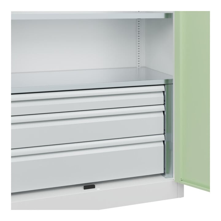 C+P Armoire à charges lourdes Acurado Pro 1950 x 1000 x 500 mm 9016/6019