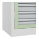 C+P Armoire à charges lourdes Acurado Pro 1950 x 1000 x 500 mm 9016/6019