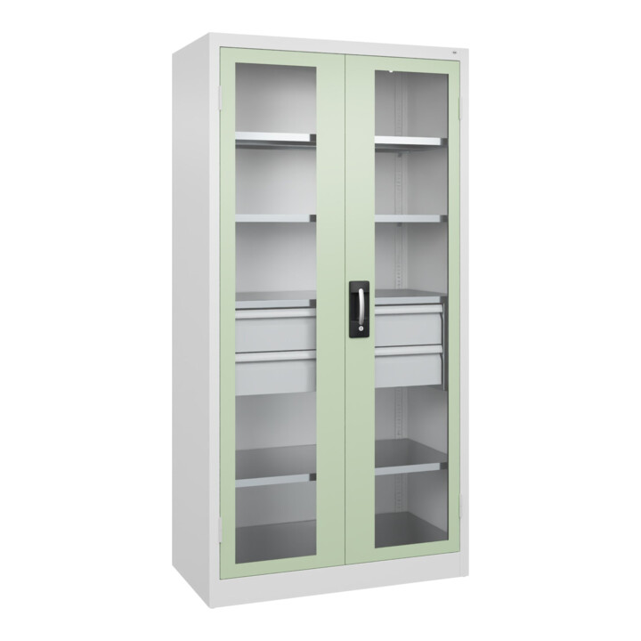 C+P Armoire à charges lourdes Acurado Pro 1950 x 1000 x 500 mm 9016/6019