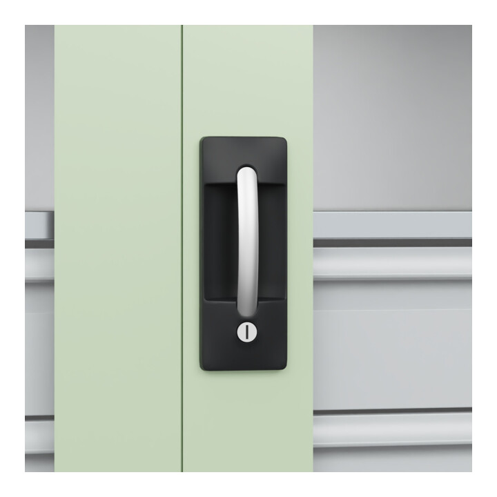 C+P Armoire à charges lourdes Acurado Pro 1950 x 1000 x 500 mm 9016/6019