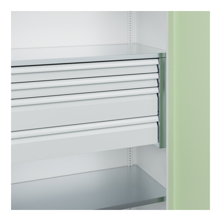 C+P Armoire à charges lourdes Acurado Pro 1950 x 1000 x 500 mm 9016/6019