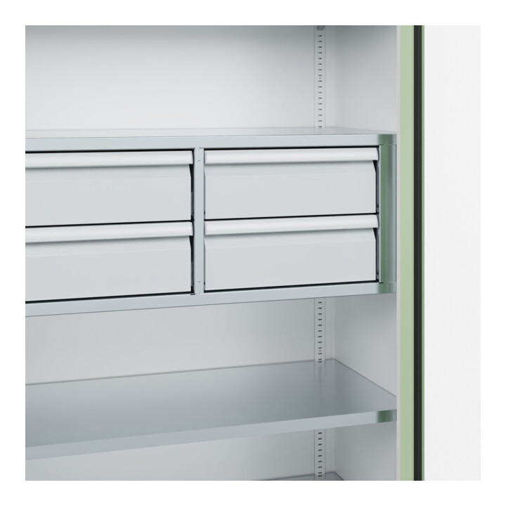 C+P Armoire à charges lourdes Acurado Pro 1950 x 1000 x 500 mm 9016/6019