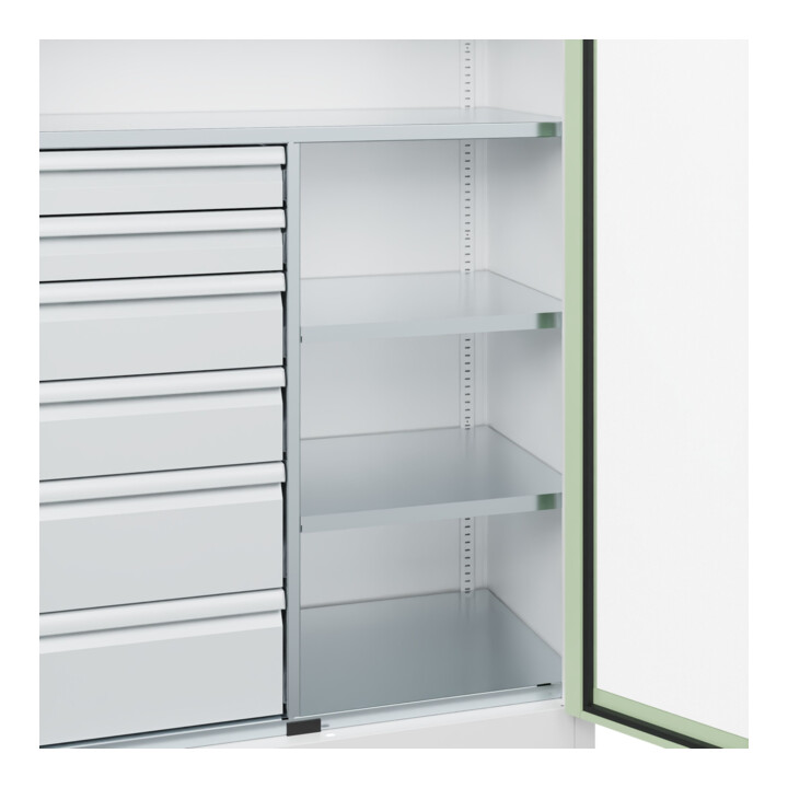 C+P Armoire à charges lourdes Acurado Pro 1950 x 1000 x 500 mm 9016/6019