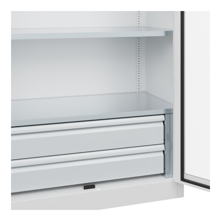 C+P Armoire à charges lourdes Acurado Pro 1950 x 1000 x 500 mm 9016/9016