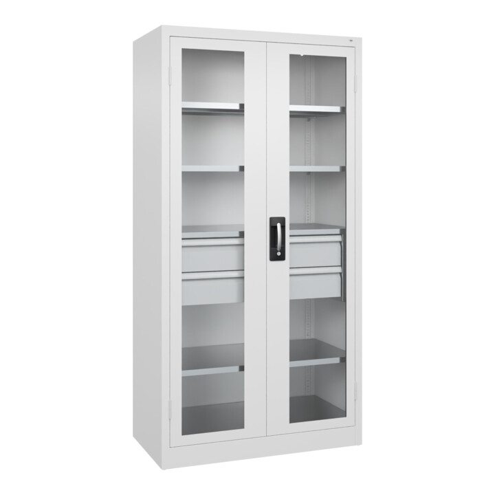 C+P Armoire à charges lourdes Acurado Pro 1950 x 1000 x 500 mm 9016/9016