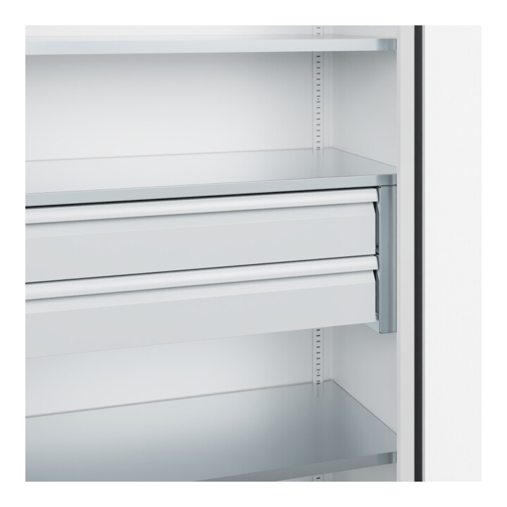 C+P Armoire à charges lourdes Acurado Pro 1950 x 1000 x 500 mm 9016/9016