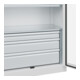 C+P Armoire à charges lourdes Acurado Pro 1950 x 1000 x 500 mm 9016/9016
