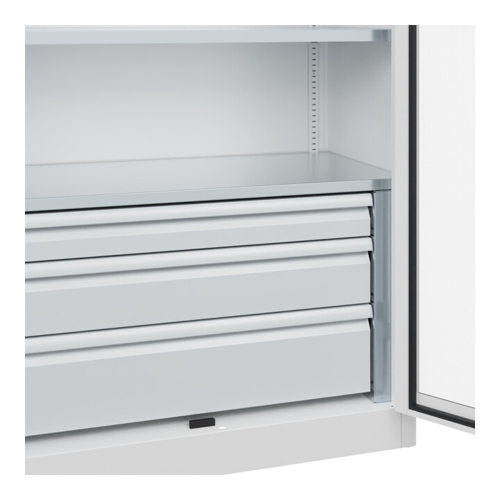 C+P Armoire à charges lourdes Acurado Pro 1950 x 1000 x 500 mm 9016/9016