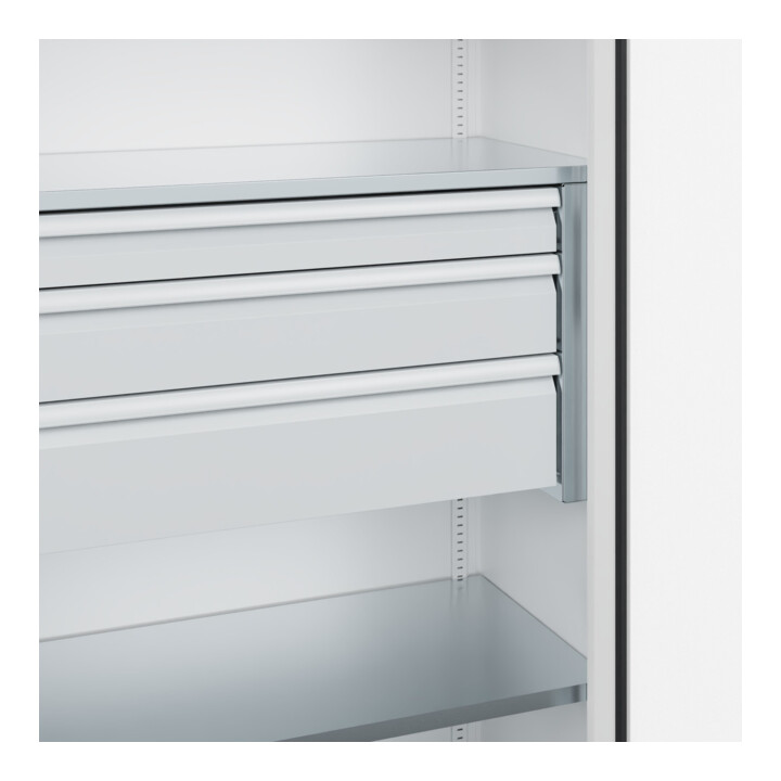 C+P Armoire à charges lourdes Acurado Pro 1950 x 1000 x 500 mm 9016/9016