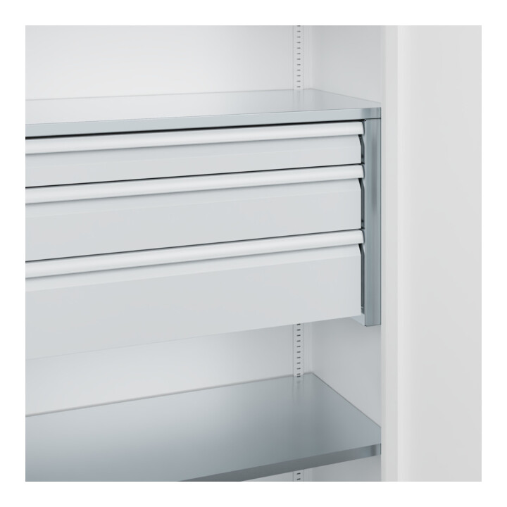 C+P Armoire à charges lourdes Acurado Pro 1950 x 1000 x 500 mm 9016/9016