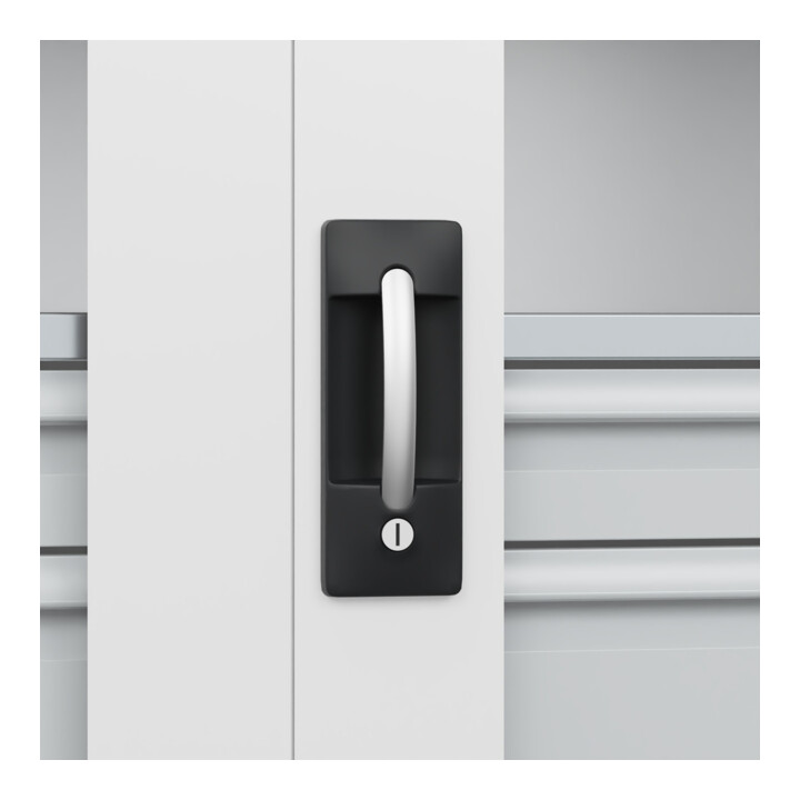 C+P Armoire à charges lourdes Acurado Pro 1950 x 1000 x 500 mm 9016/9016