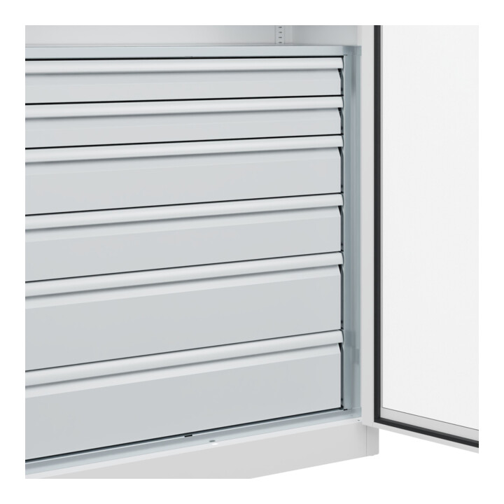 C+P Armoire à charges lourdes Acurado Pro 1950 x 1000 x 500 mm 9016/9016