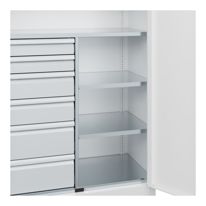 C+P Armoire à charges lourdes Acurado Pro 1950 x 1000 x 500 mm 9016/9016