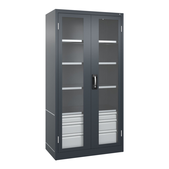 C+P Armoire à charges lourdes Acurado Pro 1950 x 1000 x 500 mm Anthracite