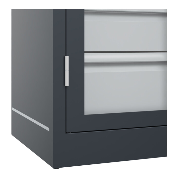C+P Armoire à charges lourdes Acurado Pro 1950 x 1000 x 500 mm Anthracite