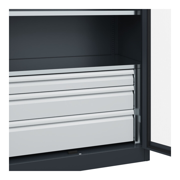 C+P Armoire à charges lourdes Acurado Pro 1950 x 1000 x 500 mm Anthracite