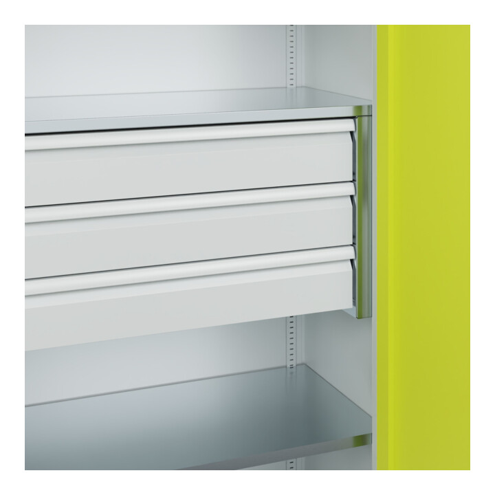 C+P Armoire à charges lourdes Acurado Pro 1950 × 1000 × 500 mm avec tiroirs