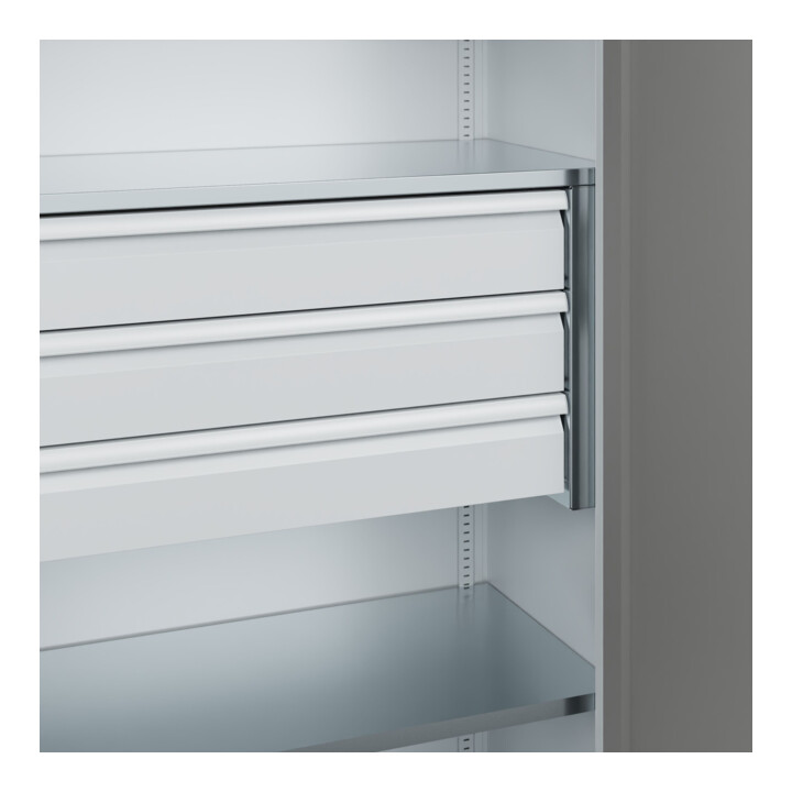 C+P Armoire à charges lourdes Acurado Pro 1950 x 1000 x 500 mm avec tiroirs