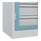 C+P Armoire à charges lourdes Acurado Pro 1950 x 1000 x 500 mm avec tiroirs
