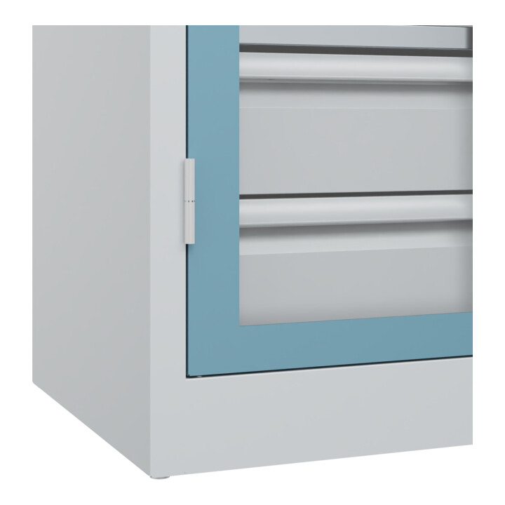 C+P Armoire à charges lourdes Acurado Pro 1950 x 1000 x 500 mm avec tiroirs