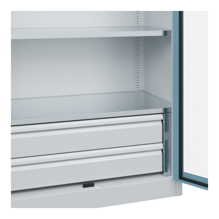 C+P Armoire à charges lourdes Acurado Pro 1950 x 1000 x 500 mm avec tiroirs