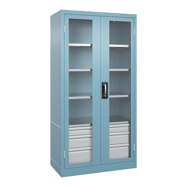 C+P Armoire à charges lourdes Acurado Pro 1950 × 1000 × 500 mm avec tiroirs